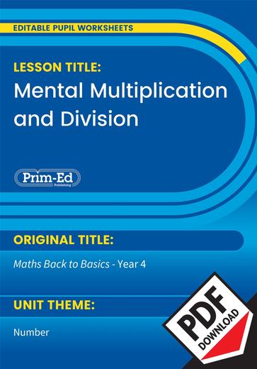 mental multiplication and division mathematics year 4 primary 5