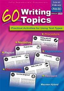 60 writing topics lower english year 1 primary 2