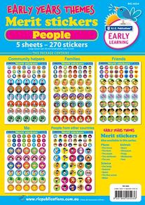 Early Years Themes Stickers: People - 270 Pack | Prim-Ed